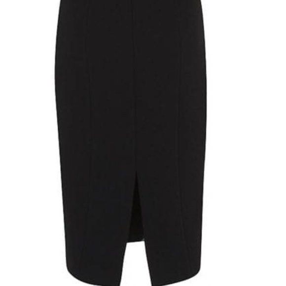 COPY - QUILTED PANEL BOUCLE CREPE SHEATH DRESS - Picture 5 of 5